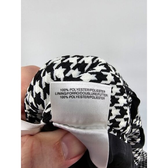 Kasper Womens Houndstooth Pencil Skirt Size 16 100% Polyester Black & White - Picture 6 of 7